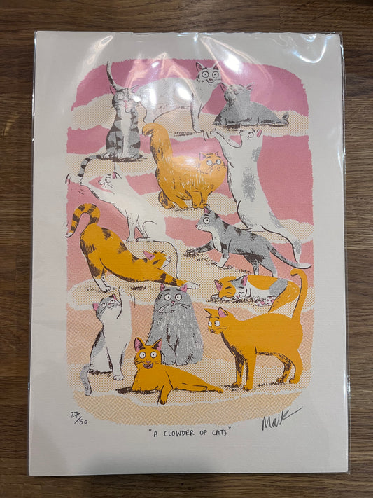 A Clowder of Cats - Matt Robertson print