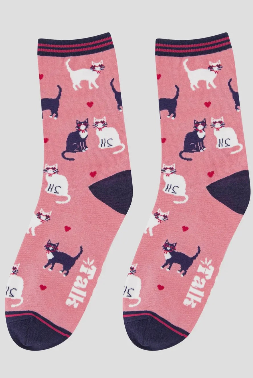 Sock Talk Socks - Pink Hearts